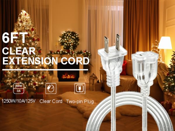 Clear Extension Cord