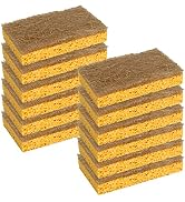 CELOX 12 Pack Natural Cellulose Sponges, Coconut Husk Non Scratch Kitchen Cleaning ...