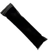 PABCK 100 Pieces Black Reclosable Zip Bags 5.1mil Thickness Poly Plastic Packaging Resealable Zip...