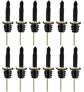 Pafusen 12 Pack Liquor Bottle Pourers, Liquor Pour Spout for Liquor Bottles, Stainless Steel Oliv...