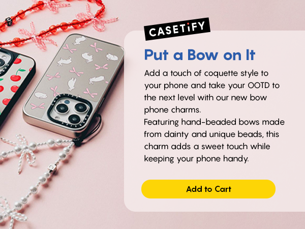 CASETiFY Bow Phone Charm Carousel