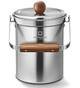 WAGENSTEIGER Kitchen Countertop Compost Bin 101Ounces/3Liters with Airtight Lid, SUS304 Premium S...