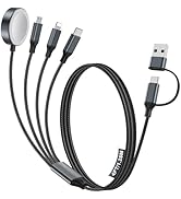 Travel Essentials,Multi Charging Cable for Apple Watch Charger/iPhone Charger,Type C Cable Cord f...