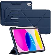 ROSROME iPad A16 Case for iPad 12th/11th/10th Generation 2025/2024/2022 | Magnetic Detachable Cov...