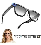 AI Smart Glasses with Camera, 8MP HD Bluetooth Camera Glasses for Women Men | 1080P Video Recordi...
