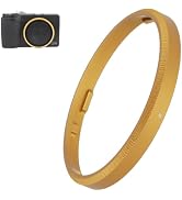 Haoge RRC-GR3Xk Golden Metal Decorate Ring Cap for RICOH GR3X/GRIIIX Camera Replaces GN-2