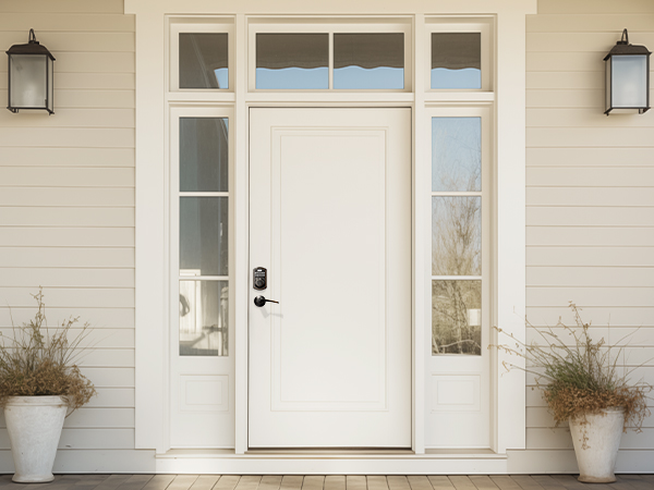 keyless entry door lock deadbolt with handle set for back door