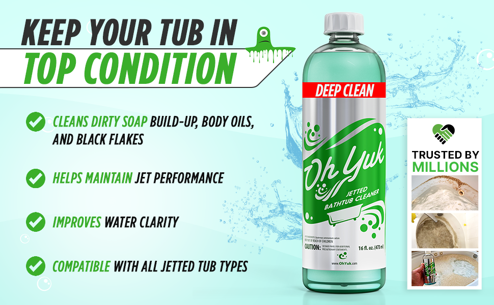 Jetted tub cleaner Jacuzzi cleaner Whirlpool cleaner Bathtub jet cleaner Hot tub cleaner Spa jet