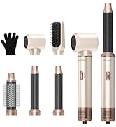 Nawedaa 5 in 1 Blow Dryer Brush, Upgrade Detachable Hair Dryer Brush Auto Rotating Air Curler Wra...