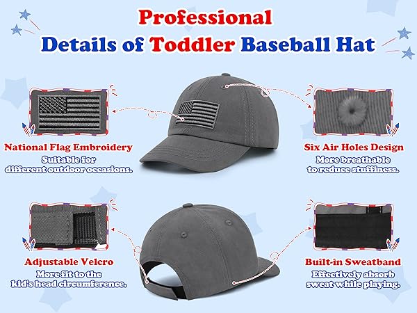4th of july hat red white and blue hat toddler girl baseball hat toddler cap baby cap baby hat