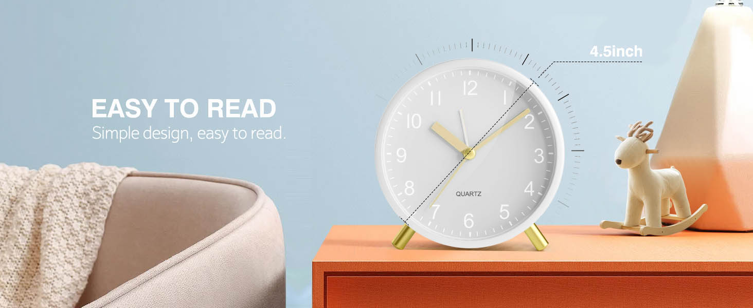 Azxb Analog Alarm Clock