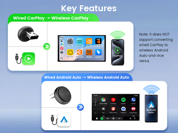 carlinkit mini ultra 3 wireless carplay adapter wireless android auto adapter