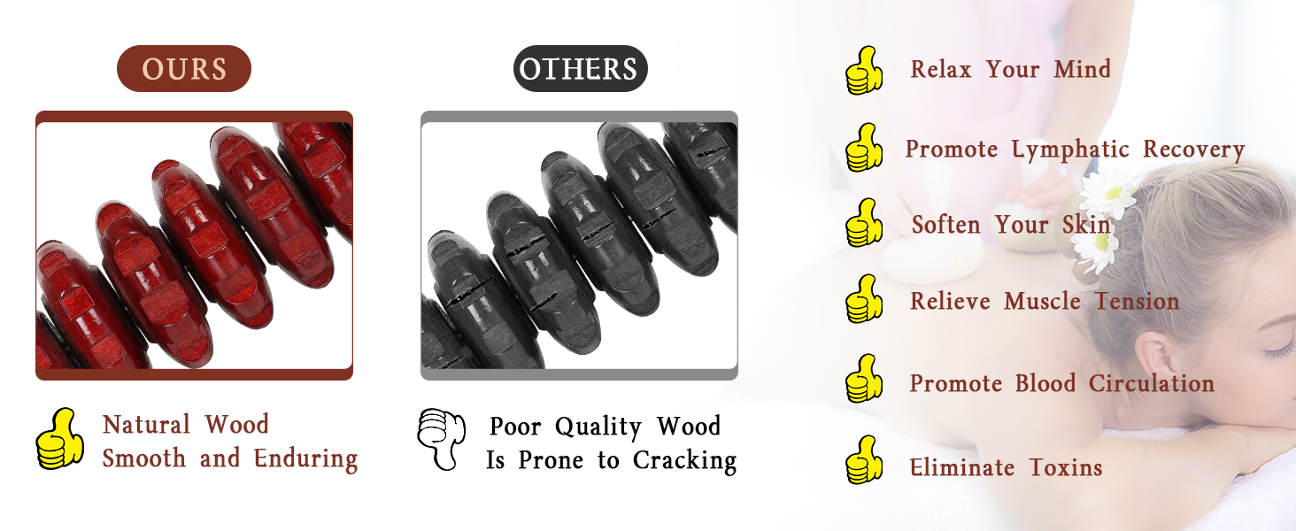 wooden rollers for massage