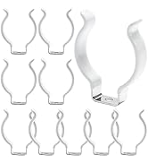 T12 U Clips LED Bulbs Holder with Screws Tough Carbon Steel Lamp Bracket White Pipe Support Lamph...