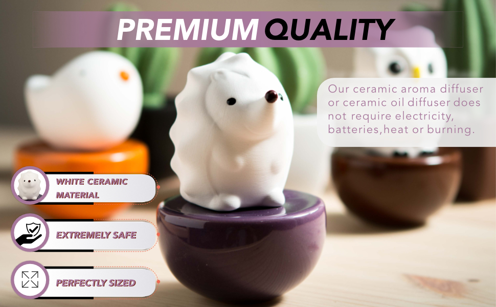Small diffuser hedgehog gift decoration decorate aroma relax non batteries