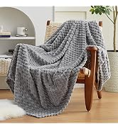 EXQ Home Fleece Throw Blanket for Couch or Bed - 3D Imitation Turtle Shell Jacquard Decorative Bl...