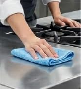 S&T INC. Microfiber Cleaning Cloth, 50 Pack, 11.5" x 11.5", Light Blue | Bulk Cleaning Cloth for ...