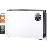 GiveBest Super Quiet Wall Heaters for Indoor Use, Baseboard Design Space Heater, Adjustable Therm...