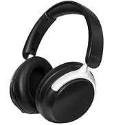 Anjetsun Wireless Over Ear Headphones with Mic, 80H Playtime & 800mAh Fast Charge, ANC Noise Canc...