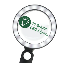 magnifying glass with 36 led light