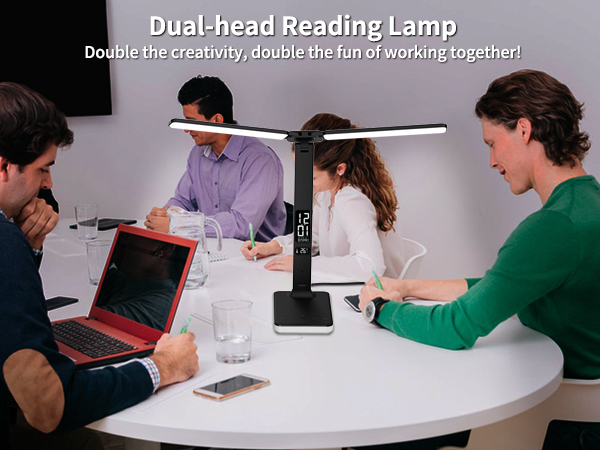 Dual head reading light, colleagues work together more efficiently