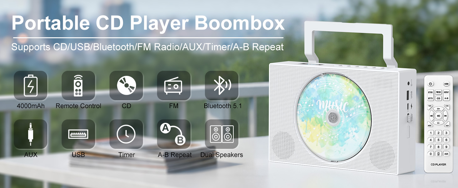 CD Player Boombox