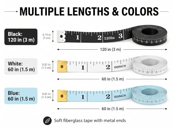 120inch and 60inch Soft Fabric Measuring Tape