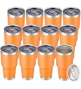 Cool Yoleb 30 oz Tumbler with Lid Stainless Steel Tumblers Bulk Vacuum Insulated Cup Reusable Pow...