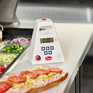 Cooper-Atkins FT24 Large Single Station Digital Timer on Sandwich Prep Station