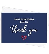 GOLDPEI 30-pack Thank You Cards Bulk with Envelopes and Matching Stickers, 4x5.8 Inches, Blank Th...