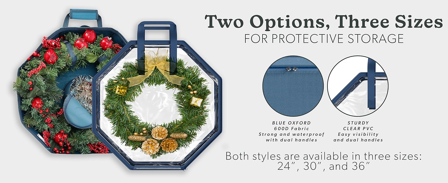 Options for wreath storage