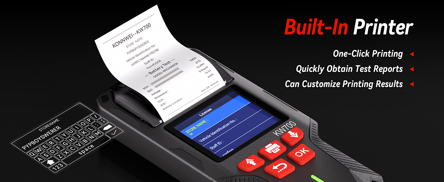 Built-In Printer