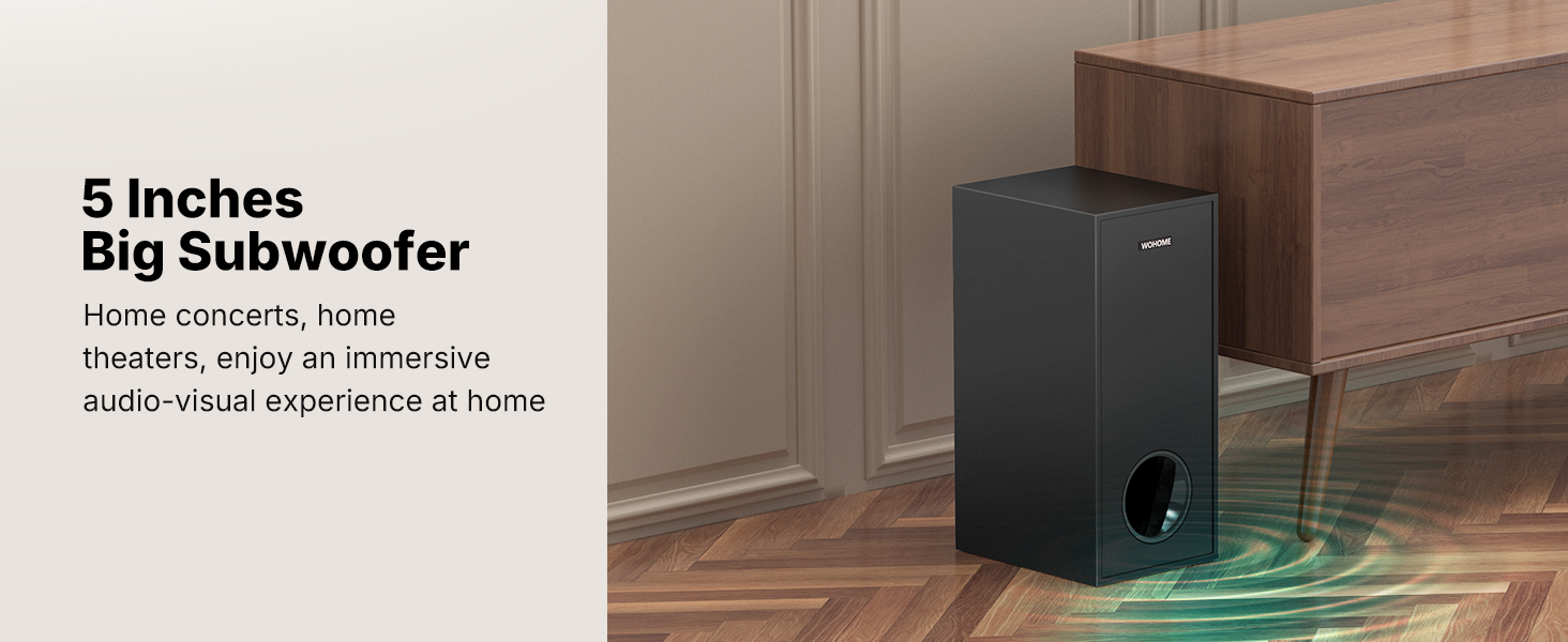 5 Inches Wired Subwoofer