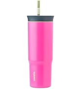 Owala Stainless Steel Triple Layer Insulated Travel Tumbler with Spill Resistant Lid and Straw, B...