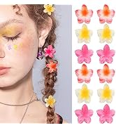 GQLV Small Flower Hair Claw Clips,12PCS 1.18" Cute Hair Clips for Women/Girls,Mini Hair Claw Clip...