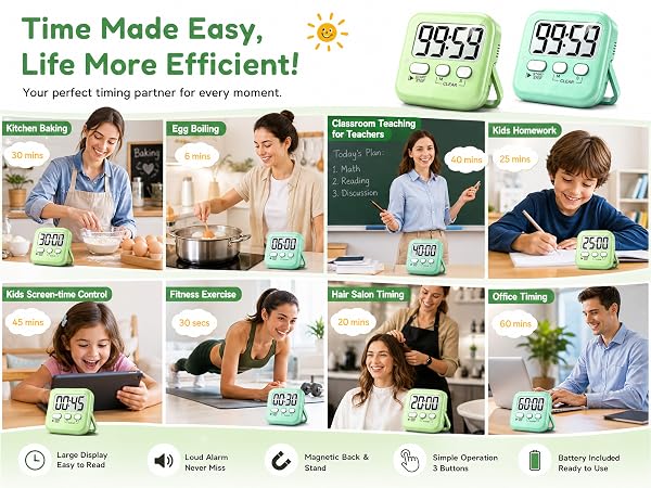 WIDE-APPLICATION HOUSEHOLD & CLASSROOM TIME MANAGEMENT TOOL.