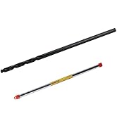 1/2 Inch x 12 Inch Drill Bit – Long Drill Bit, Industrial Black Oxide Coating – Cobalt Aircraft E...