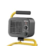 Shinic Garage Heaters for Indoor Use, Metal Portable Space Heater with Thermostat, Greenhouse hea...