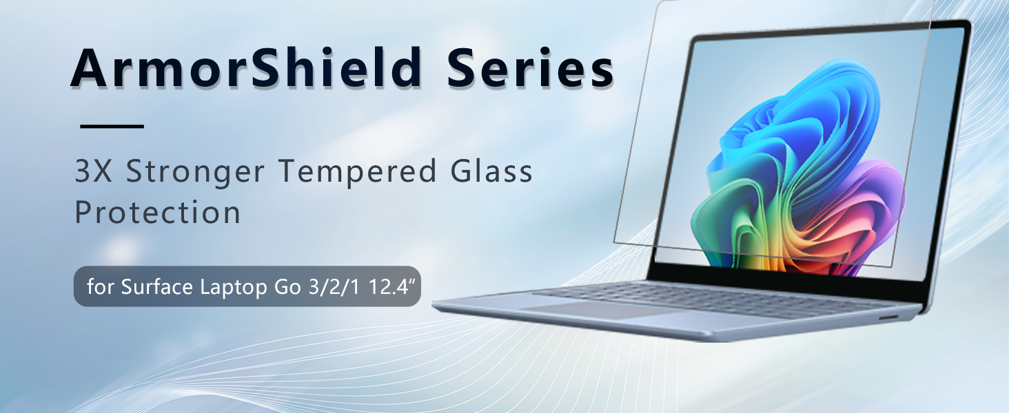 9H hardness screen protector for Microsoft Surface Laptop Go 3/2/1 12.4 inch