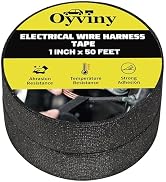 Oyviny 2 Rolls Wiring Harness Automotive Cloth Tape 1 Inch x 50 Feet Wiring Harness Cloth Tape Se...