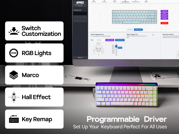Wired Magnetic Gaming Keyboard