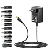 Basicvolt Universal Power Supply 9V 2A AC Adapter 100-240V AC to DC 9V 1.8A 1.5A 1A 0.8A 0.5A 450...