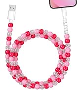 Aolcev for iPhone Charging Cord 3.3FT Fast Charger Cable 66W MFi Certified Cute Beaded Phone Char...