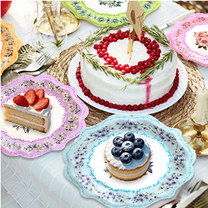 Floral Paper Plates