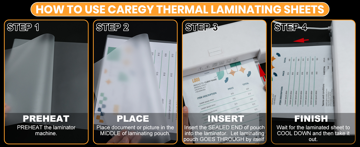 laminate sheets 8.5 x 11