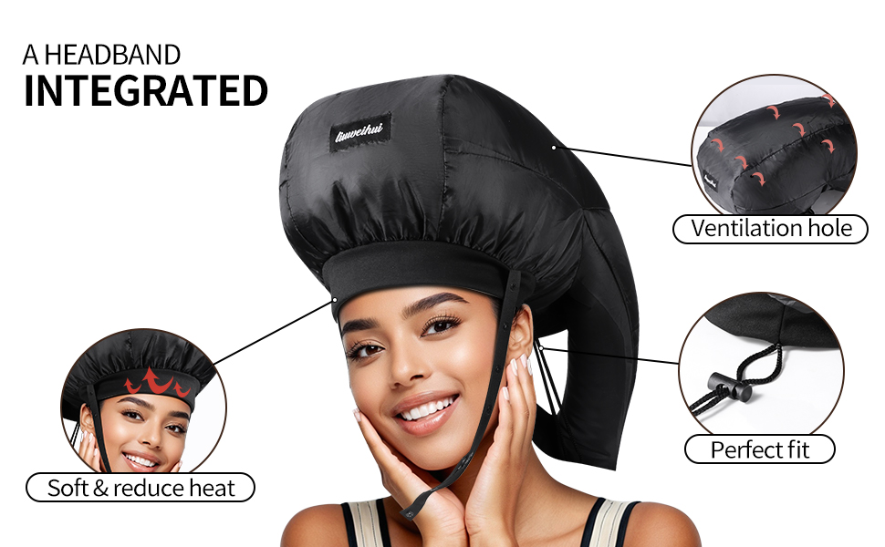 hooded hair dryer