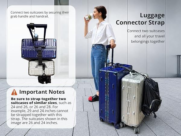 Luggage connector strap