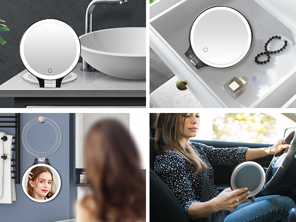 Makeup Vanity Mirror Rechargeable Lighted Mirror