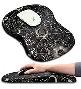 Hokafenle Ergonomic Mouse Pad Wrist Support with Massage Design, Wrist Rest Pain Relief Mousepad ...