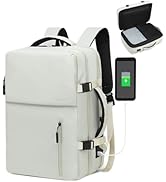 SUIKIHUM Business Travel Carry on Backpack, Lay Flat Luggage Style Bag with USB C & A, 16-inch Su...